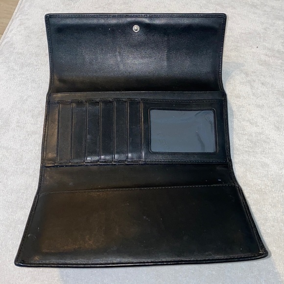 Coach tri-fold wallet with checkbook - Picture 2 of 4